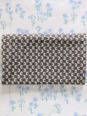 1 yd Little Quilts by Henry Glass Co. Cotton Quilting Fabric Floral Tan Black